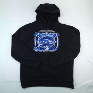 Matco Tools Hoodie Mens Small Black Pullover Wrench Piston Graphic Logo Workwear